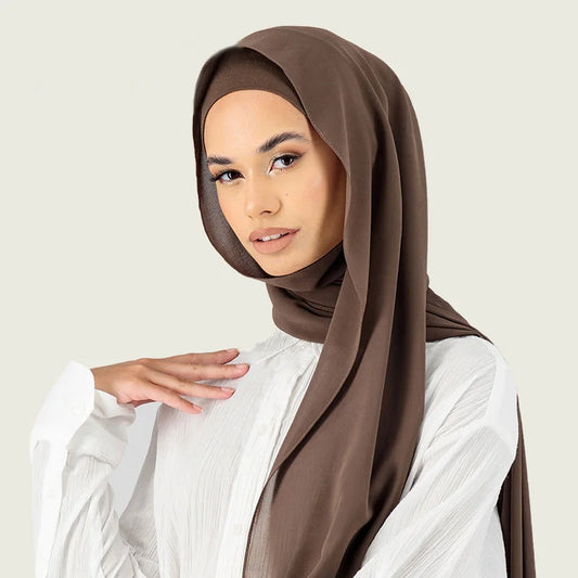 Alina® Matching Chiffon Hijab & Undercap - Set (multiple colors)
